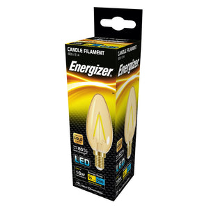 energizer LED filament antique light bulb SES Box