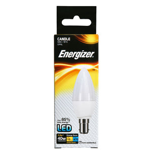 Energizer LED Candle Light Bulb 6 watt equals 40 watt SBC Bayonet Box