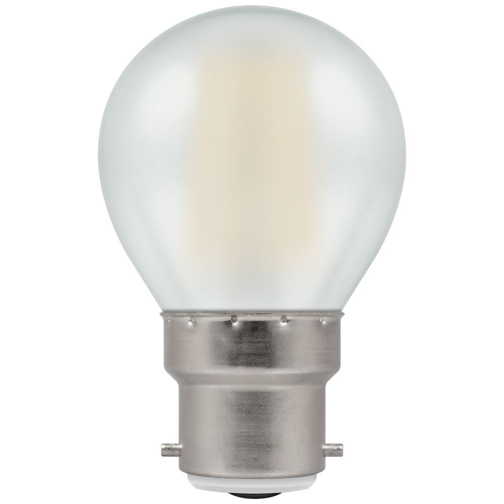 LED golf ball light bulb filament pearl BC