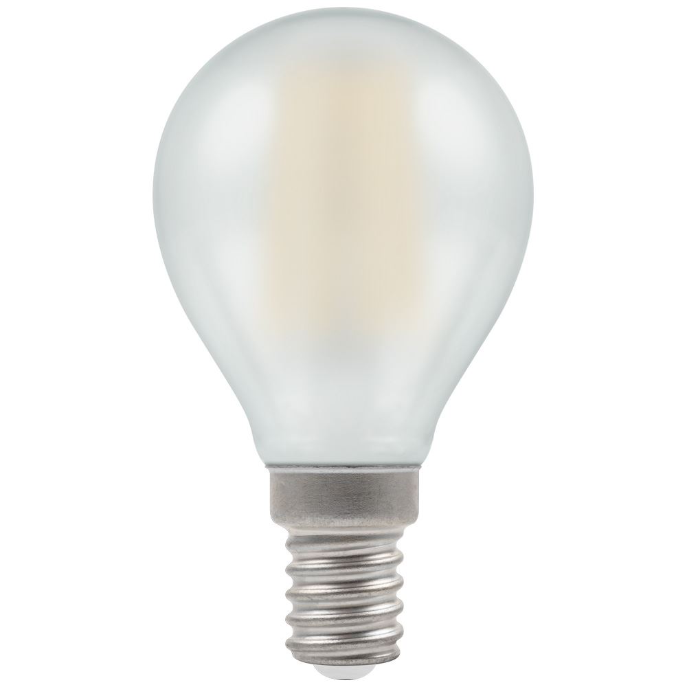 LED golf ball light bulb filament pearl SES