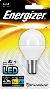 Energizer 6W (40W) LED Golf SBC B15 Bulb