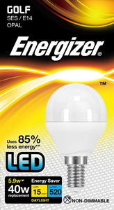Energizer 6W (40W) LED Golf SES E14 Bulb
