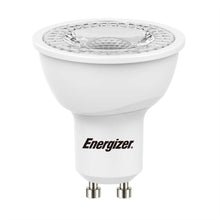 Load image into Gallery viewer, Energizer dimmable LED GU10 5 Watt 50 Watt Equivalent white plastic 